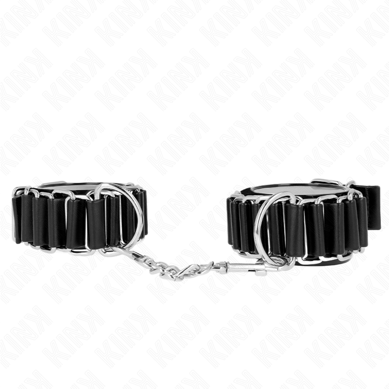 KINK - APPUI-POIGNETS FINS COMME CHARNIÈRES NOIR RÉGLABLE 16-22 CM