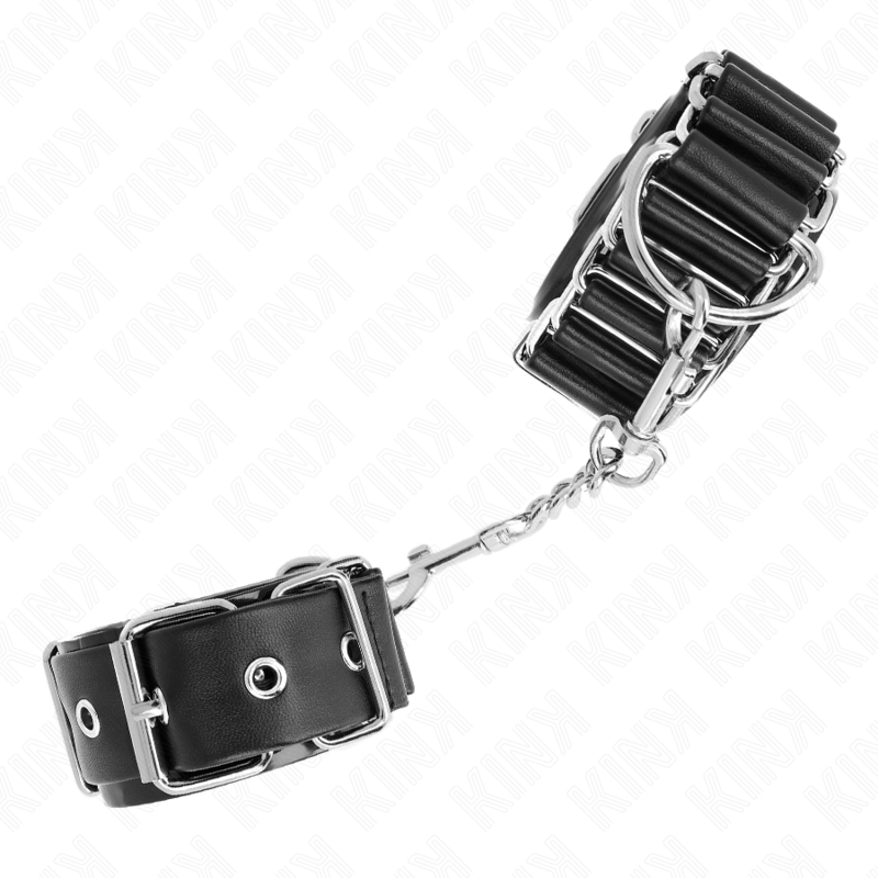 KINK - APPUI-POIGNETS FINS COMME CHARNIÈRES NOIR RÉGLABLE 16-22 CM