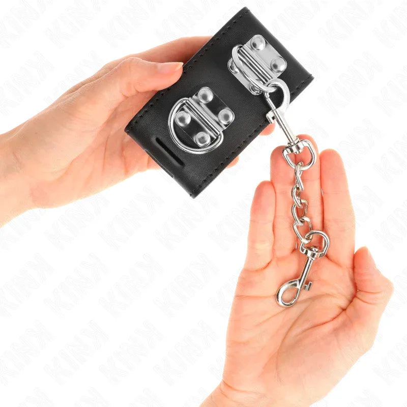 Kink – Appui Poignets Multipositions avec Fermeture Par Cadenas Noir Ajustable 16 23 cm X 5,5
