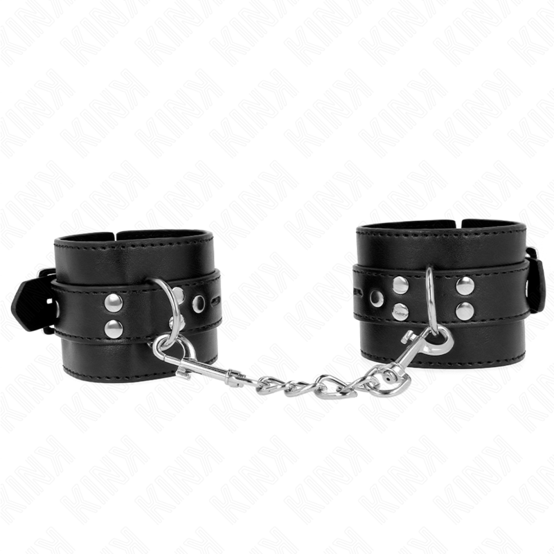 KINK - REPOSAMUÑECAS NEGRO CON CINTURÓN AJUSTABLE NEGRO 17-28 CM X 6 CM
