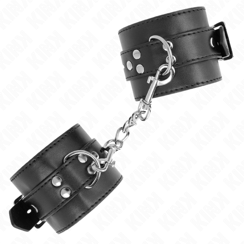 KINK - REPOSAMUÑECAS NEGRO CON CINTURÓN AJUSTABLE NEGRO 17-28 CM X 6 CM