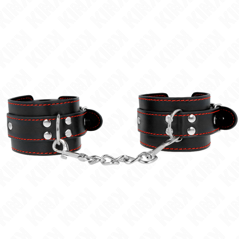 KINK - APPUI-POIGNETS NOIR AVEC DOUBLURE RÉGLABLE 20-28 CM X 5.5 CM