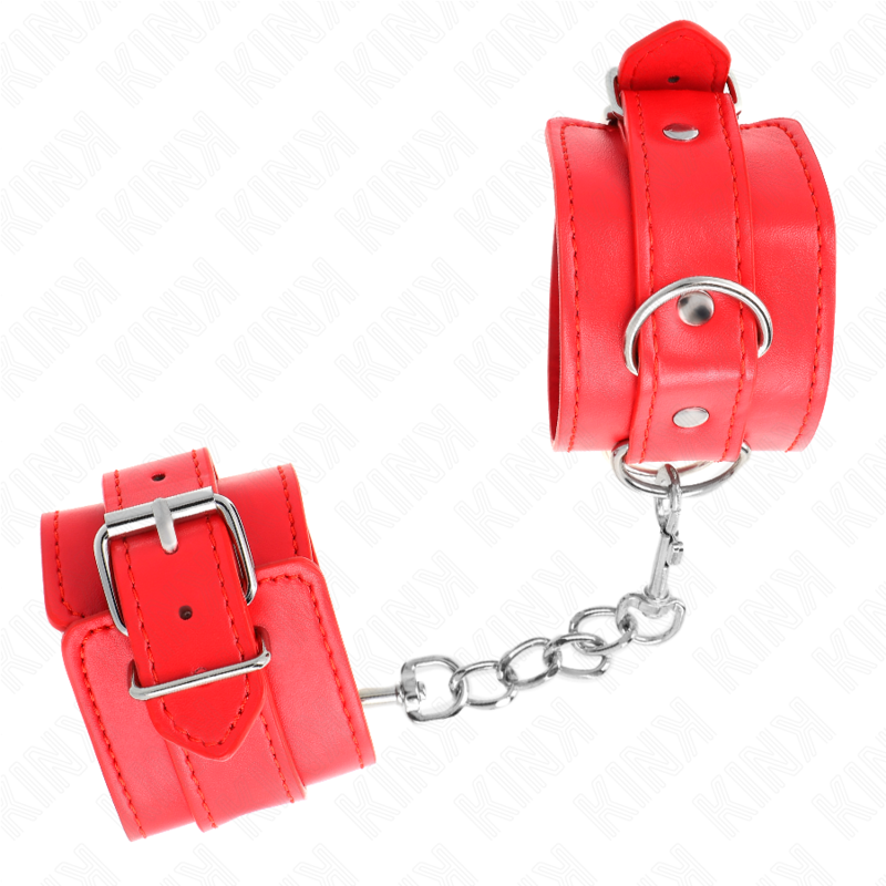 KINK - MUÑEQUERAS AJUSTABLES ROJAS INDIVIDUALES 20-23 CM X 5,5 CM