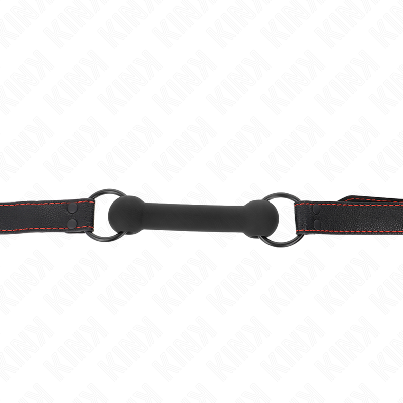 KINK - BOLSO DE HUESO CON CORREA AJUSTABLE DE CUERO NEGRO 41-57 CM