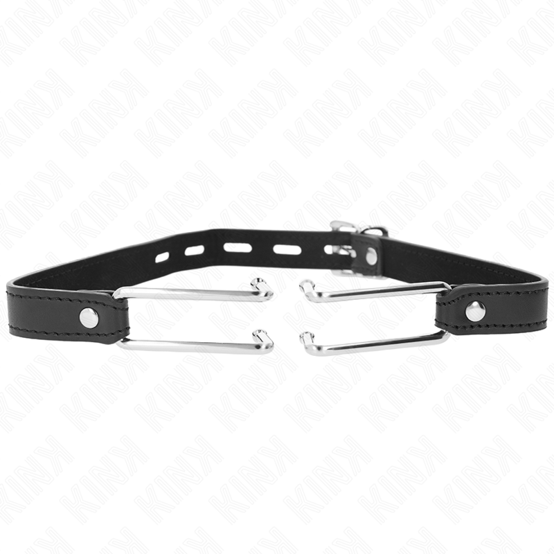 KINK - GANCHO DE METAL DE 11,5 CM CON CORREA DE CUERO AJUSTABLE 39-58 CM X 2 CM