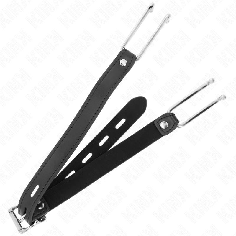 KINK - GANCHO DE METAL DE 11,5 CM CON CORREA DE CUERO AJUSTABLE 39-58 CM X 2 CM