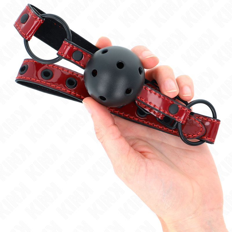 KINK - PELOTA DE CUERO BRILLANTE 4,5 CM BOLSA 63,5 X 2 CM AJUSTABLE 41 X 59 CM