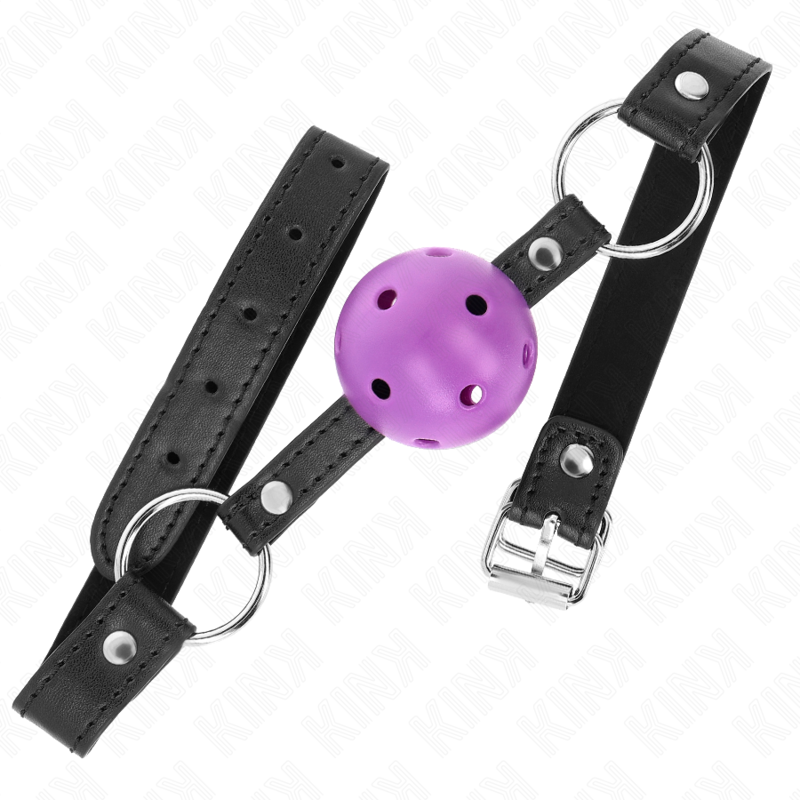KINK - BOLA HUECO DURO MORADA 4,5 CM BOLSA 63,5 X 2 CM