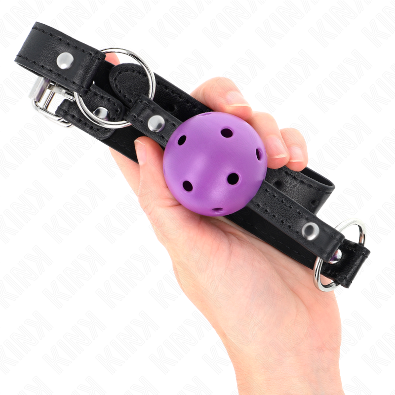 KINK - BOLA HUECO DURO MORADA 4,5 CM BOLSA 63,5 X 2 CM