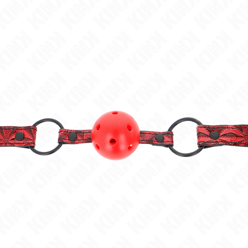 KINK - 4.5 CM DIAMOND PATTERN BALL GAG MODEL 1 64.5 CM ADJUSTABLE 42-60 CM