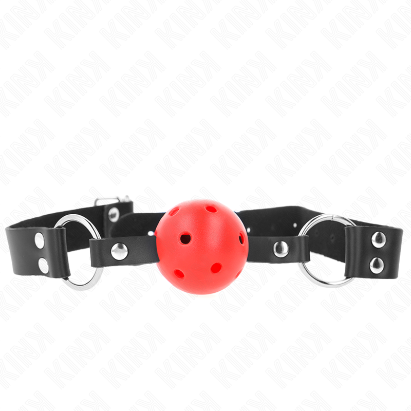 KINK - 4 CM BREATHABLE BALL BAG WITH RED DOUBLE RIVET 62.5 x 2.5 CM ADJUSTABLE 42-58 CM