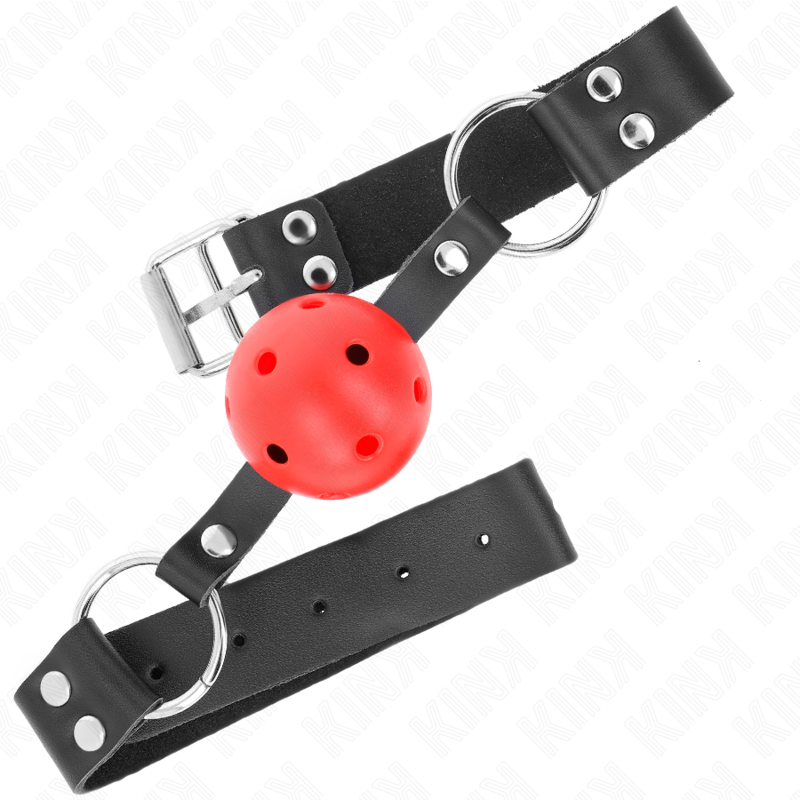 KINK - 4 CM BREATHABLE BALL BAG WITH RED DOUBLE RIVET 62.5 x 2.5 CM ADJUSTABLE 42-58 CM