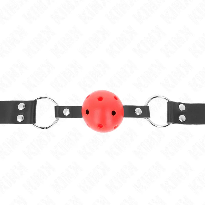 Kink – Balle Respirante 4 cm Bag avec Double Rivet Rouge 62,5 X 2,5 cm Ajustable 42 58 cm