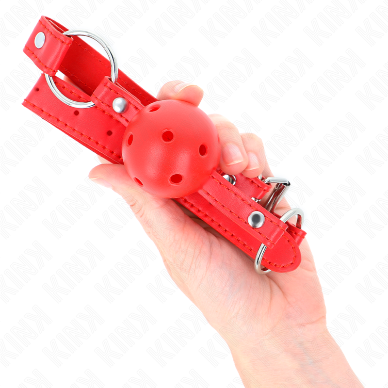 KINK - VARILLA TRANSPIRABLE DE 4 CM CON DOBLE REMACHE MODELO 1 ROJO 62,5 x 2,5 CM AJUSTABLE 42-58 CM