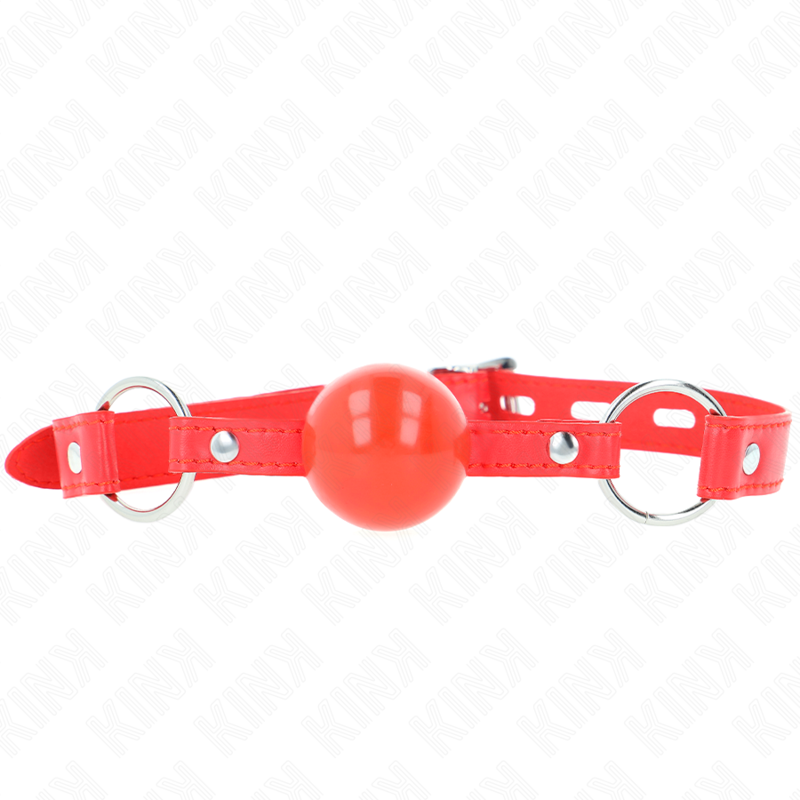 KINK - BÂILLON TPE BALLE 4 CM AVEC RED LOCK 60 x 2 CM