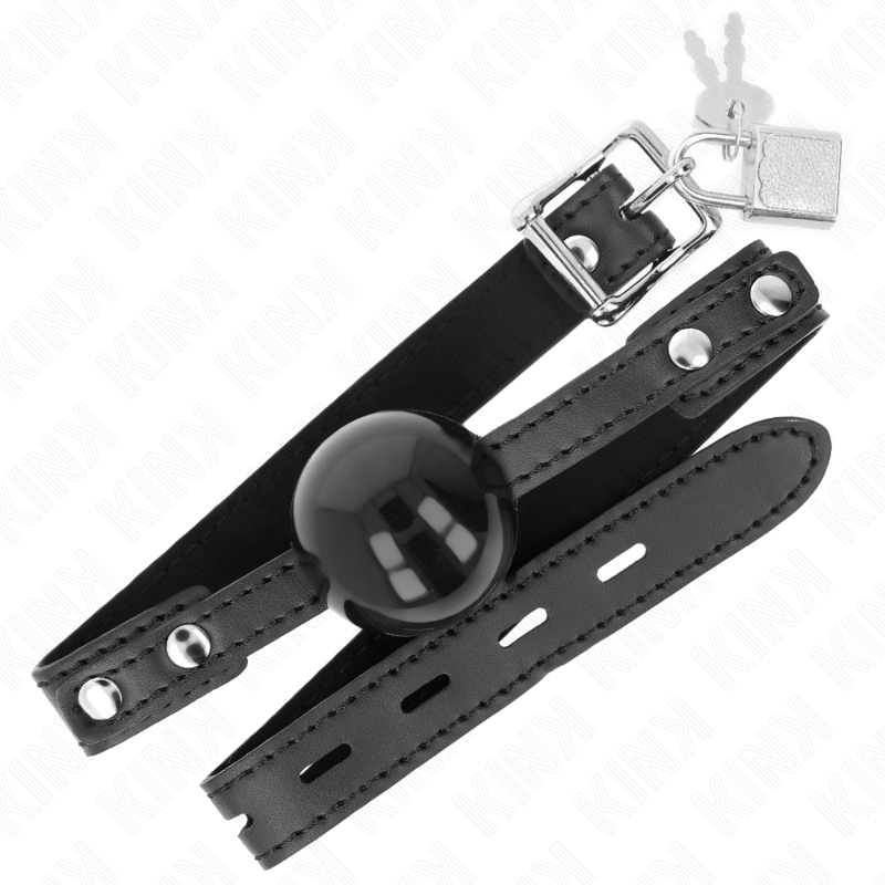 KINK - MORDAZA DE BOLA DE TPE SUAVE DE 4 CM MODELO 3 60 x 2 CM AJUSTABLE 37-52 CM
