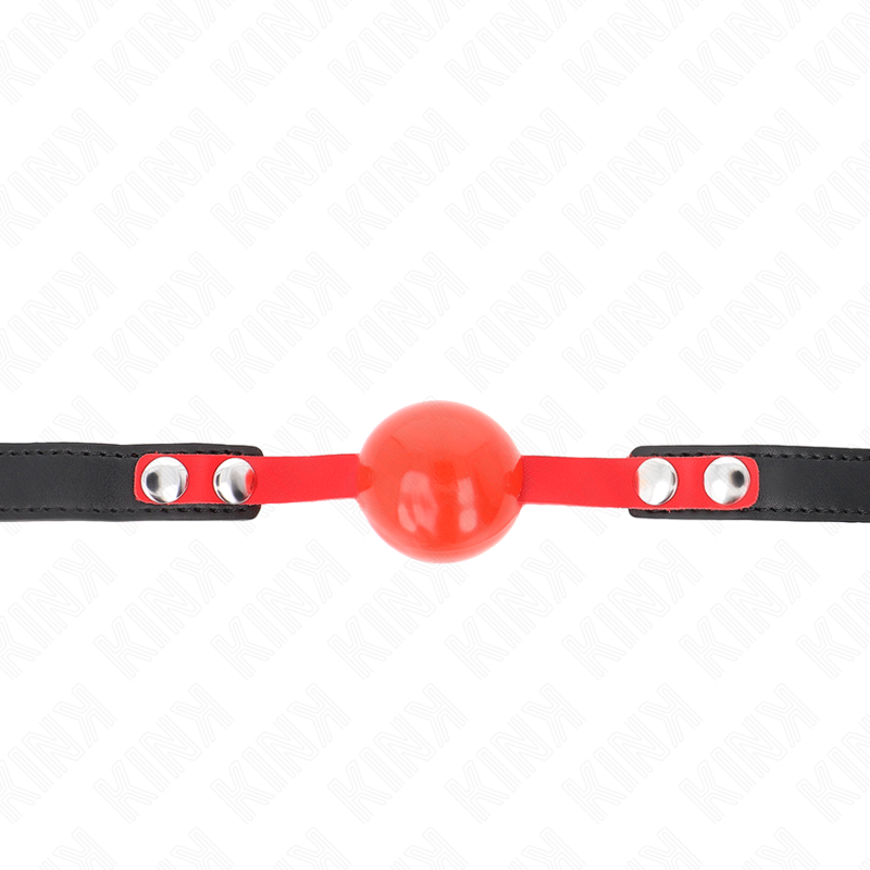 KINK - MORDAZA DE BOLA DE TPE SUAVE DE 4 CM MODELO 4 60 x 2 CM AJUSTABLE 37-52 CM