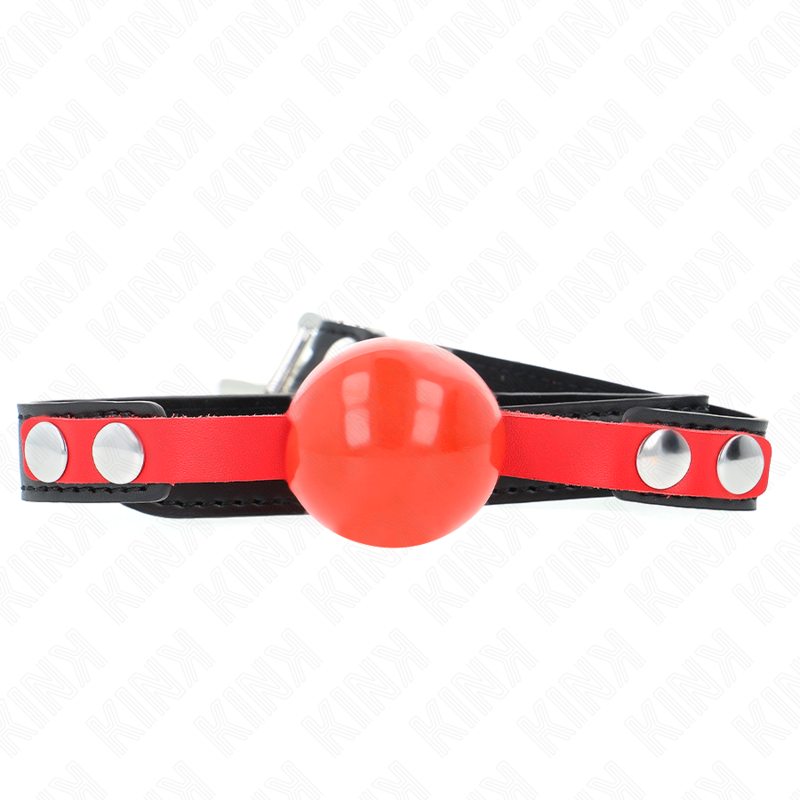 KINK - MORDAZA DE BOLA DE TPE SUAVE DE 4 CM MODELO 4 60 x 2 CM AJUSTABLE 37-52 CM