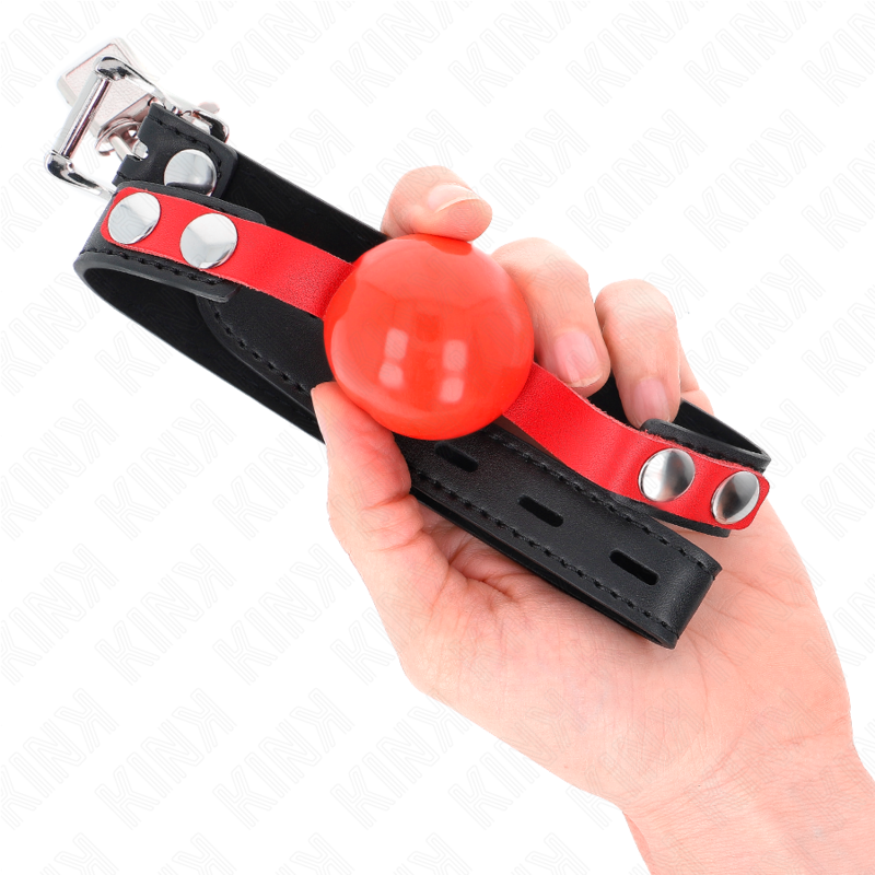 KINK - MORDAZA DE BOLA DE TPE SUAVE DE 4 CM MODELO 4 60 x 2 CM AJUSTABLE 37-52 CM