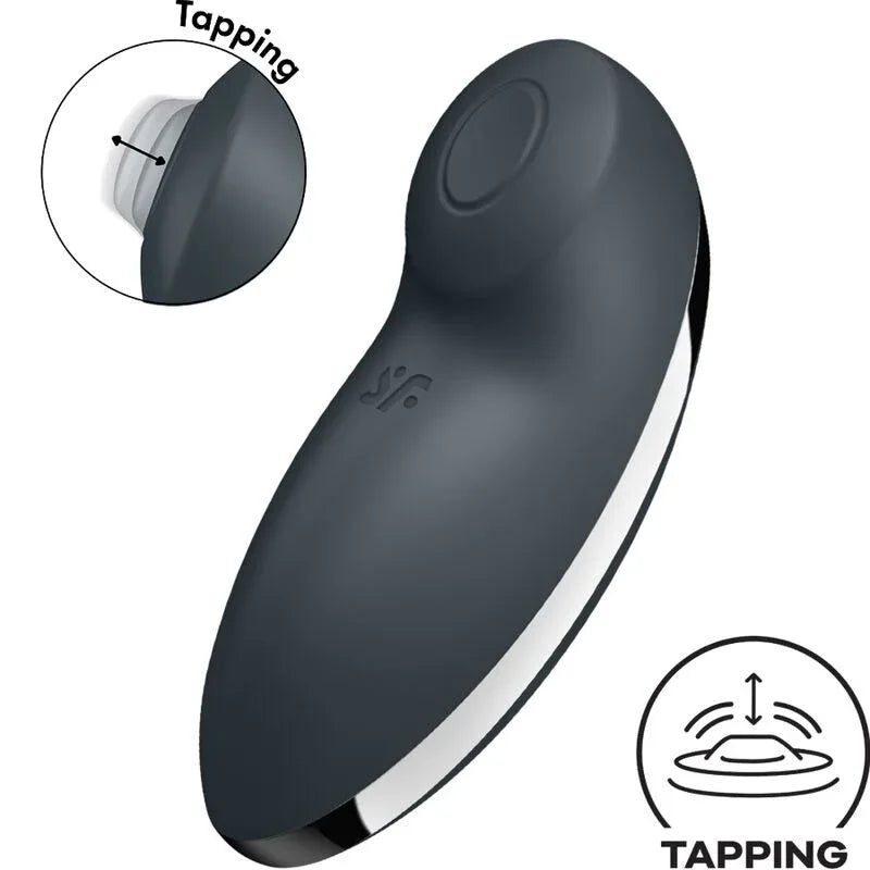 Satisfyer – Tap & Climax 2 Vibrateur & Stimulateur Gris