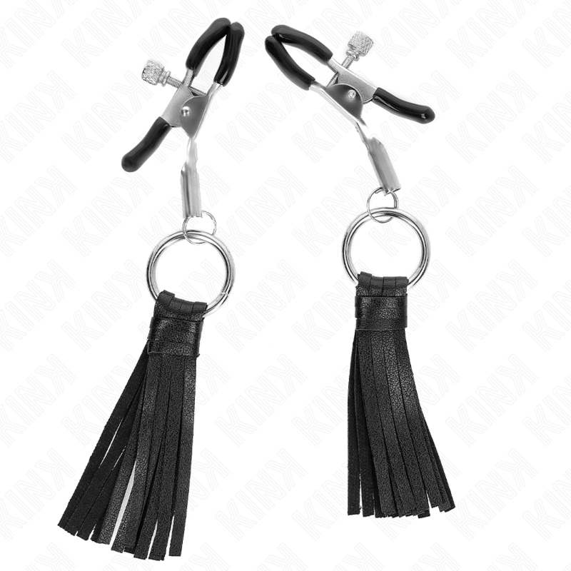 KINK - PINCES À TÉLÉMONS À PAMPONS IN CUIRETTE 6 CM