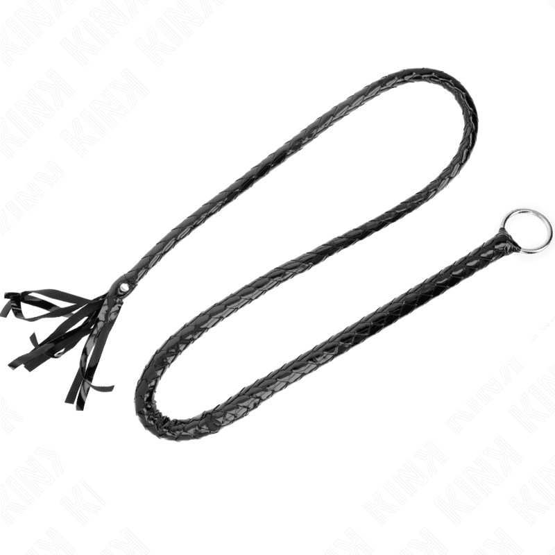 KINK - FOUET LONG IN BRILLANT PVC 138 CM