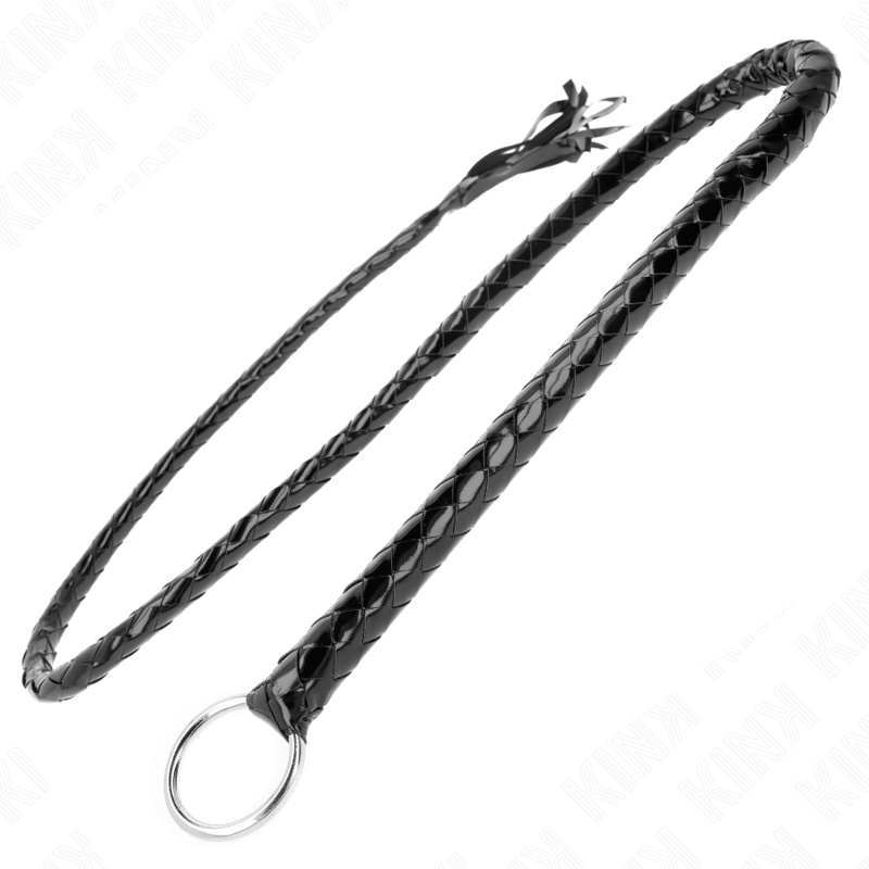 KINK - FOUET LONG IN BRILLANT PVC 138 CM