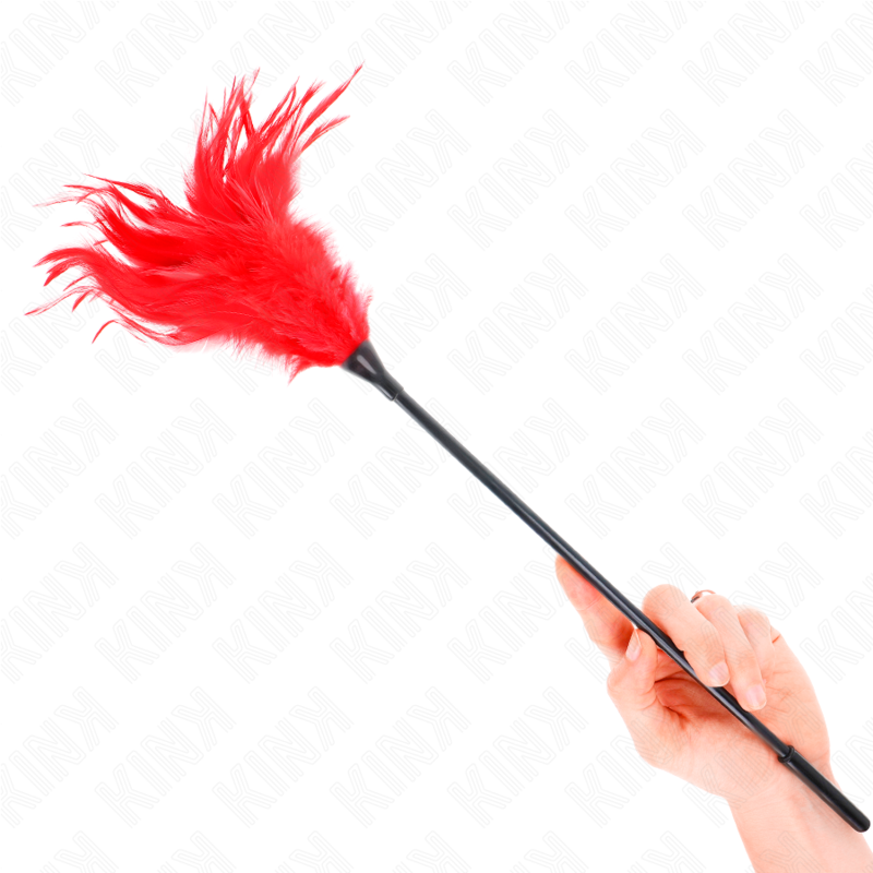 KINK - MÚLTIPLES PLUMAS ROJAS PARA COSQUILLAS 45 CM