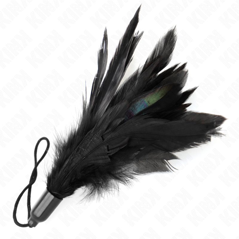 KINK - PLUMAS CRUJIENTES CON ASA DE CUERDA BASE DE PLÁSTICO 15 CM