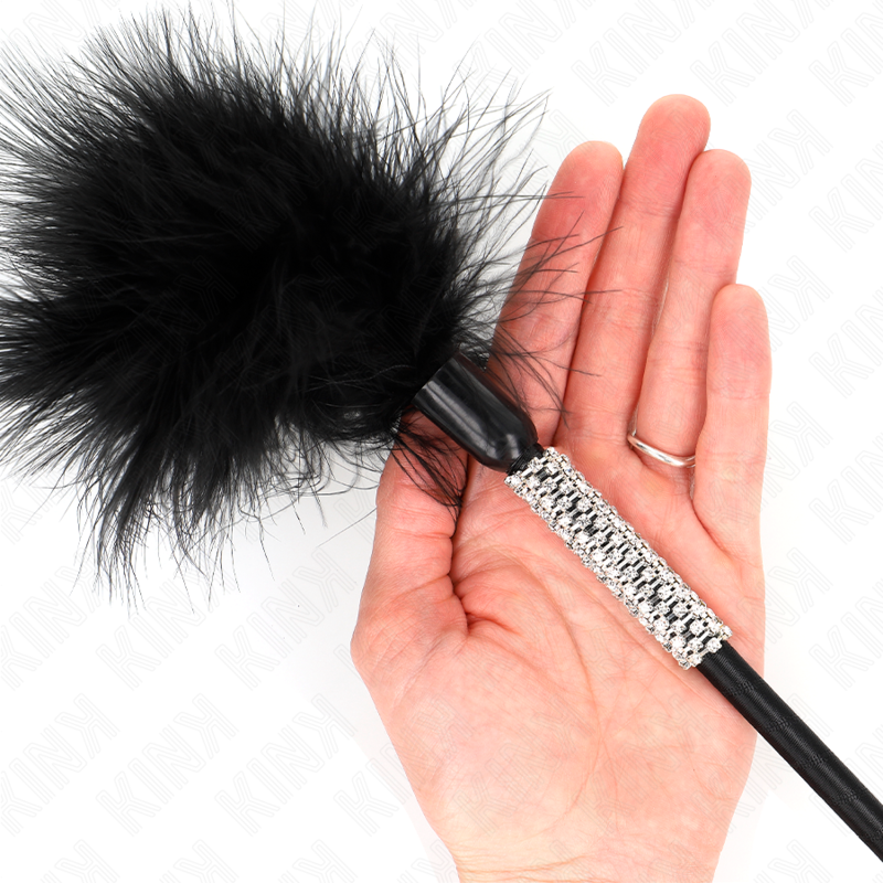 KINK - PLUMAS DE CHACOUILLE CON MANGO DE DIAMANTES 50 CM