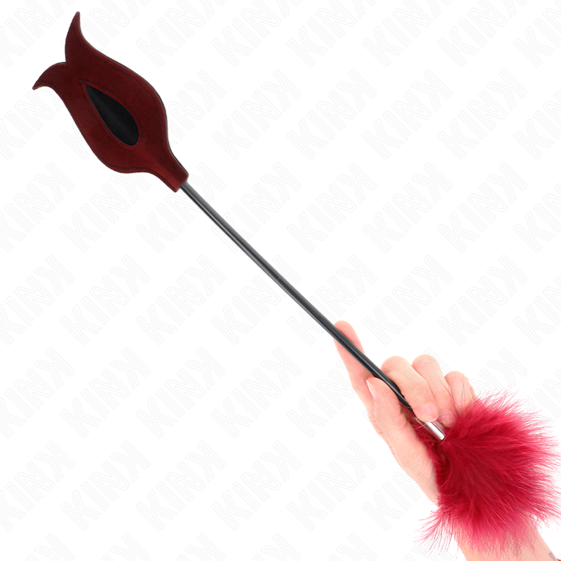 KINK - PLUMS DE CHACOUILLES AVEC PALETTE EN FORME DE ROSE 8 CM
