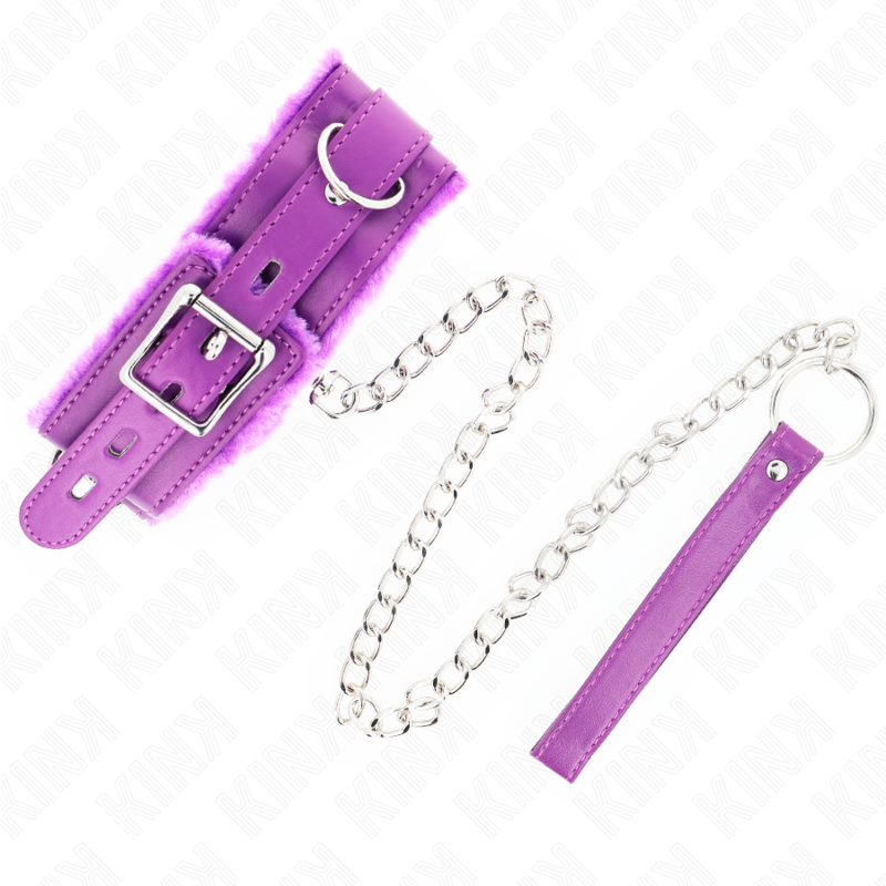KINK - COLLAR CON CORREA 65 CM CON RESTRICCIONES MORADA 36-42 CM X 5,5 CM