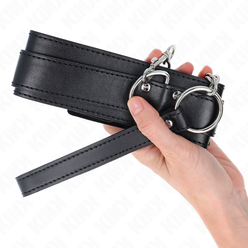 KINK - COLLAR CON PULSERA 65 CM HEBILLAS AJUSTABLES DE PLATA 33-46 CM X 5,5 CM
