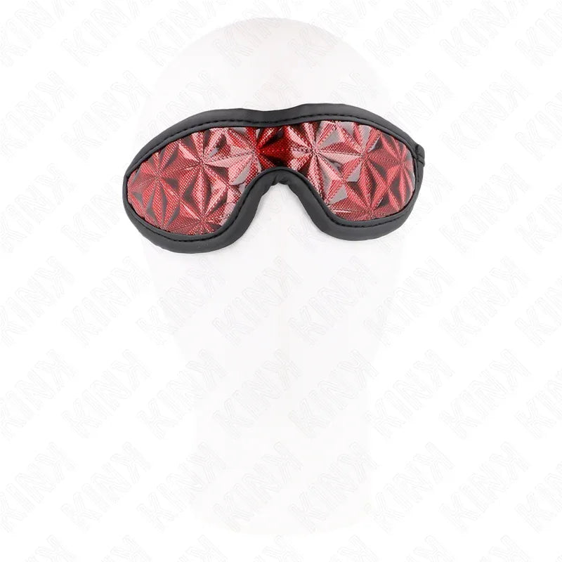 Kink – Serre Tête Motif Diamants Rouge 20,5 X 6 cm