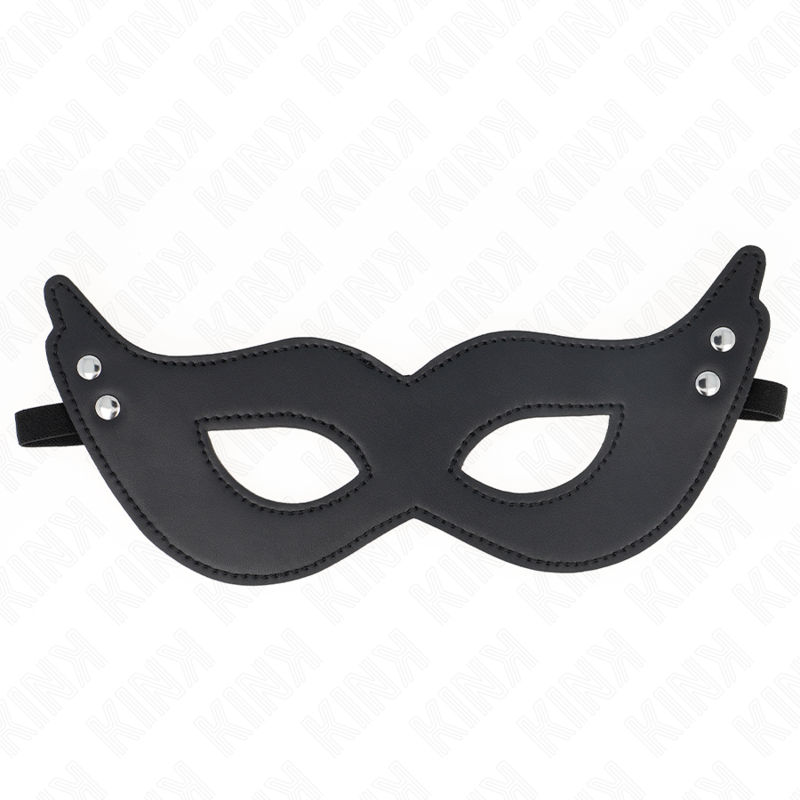 KINK - RIVETED LEATHERETTE MASK MODEL 1 26 x 8 CM