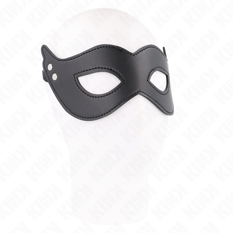 KINK - RIVETED LEATHERETTE MASK MODEL 1 26 x 8 CM