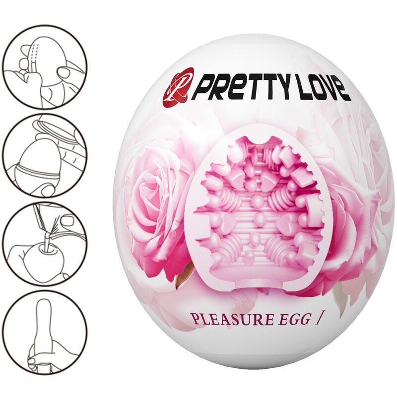 PRETTY LOVE - MASTURBADOR MASCULINO DE HUEVO ROSA