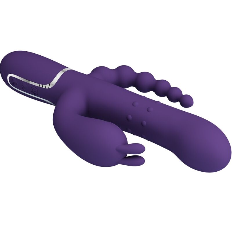 PRETTY LOVE - CAMMY TRIPLE 4-IN-1 MULTIFUNCTION VIBRATOR PURPLE