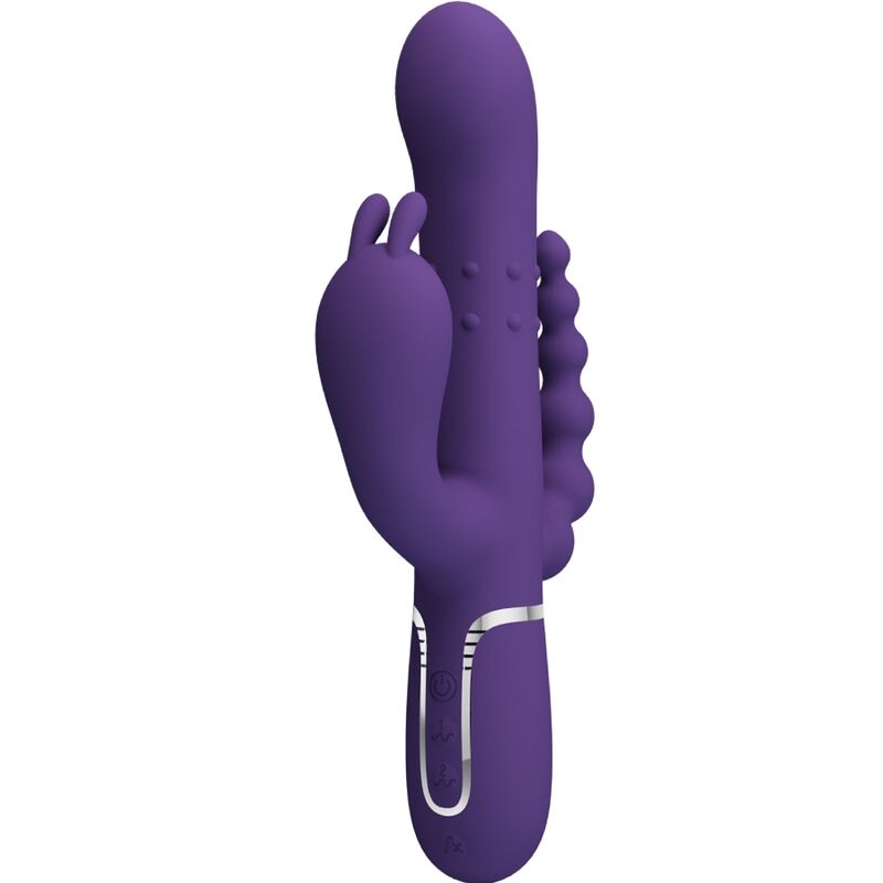 PRETTY LOVE - CAMMY TRIPLE 4-IN-1 MULTIFUNCTION VIBRATOR PURPLE