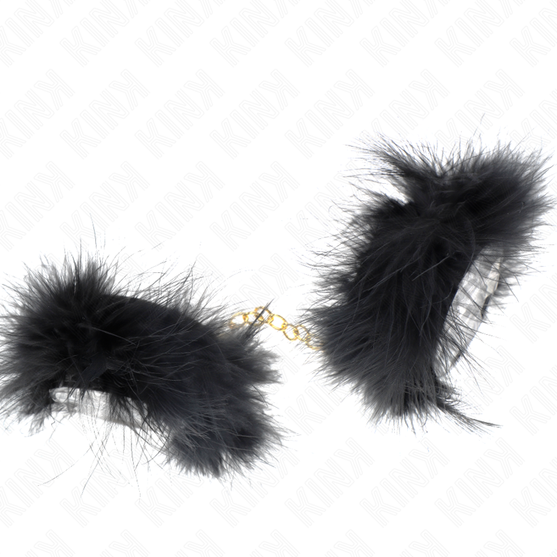 KINK - BRAZALETE DE PLUMA CON CADENA DORADA MODELO 0