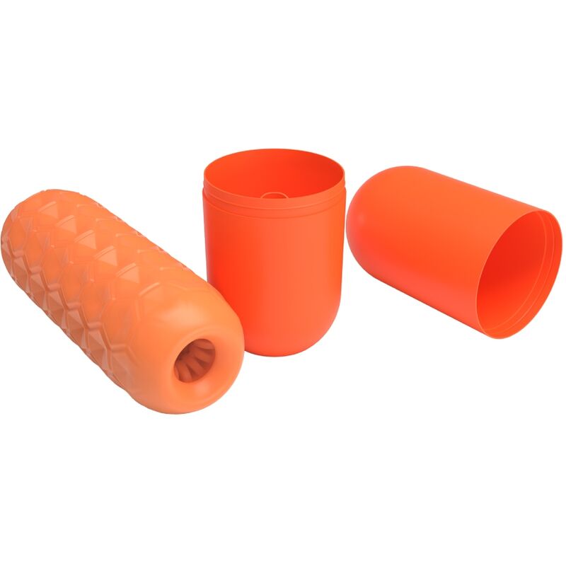 PRETTY LOVE - MASTURBADOR MASCULINO DE DOS BOLAS NARANJA