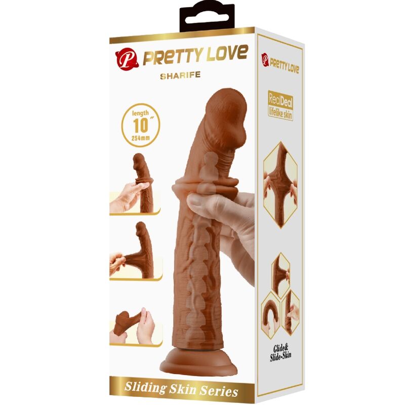 PRETTY LOVE - SHARIFE GODE RÉALISTE 25 CM BROWN
