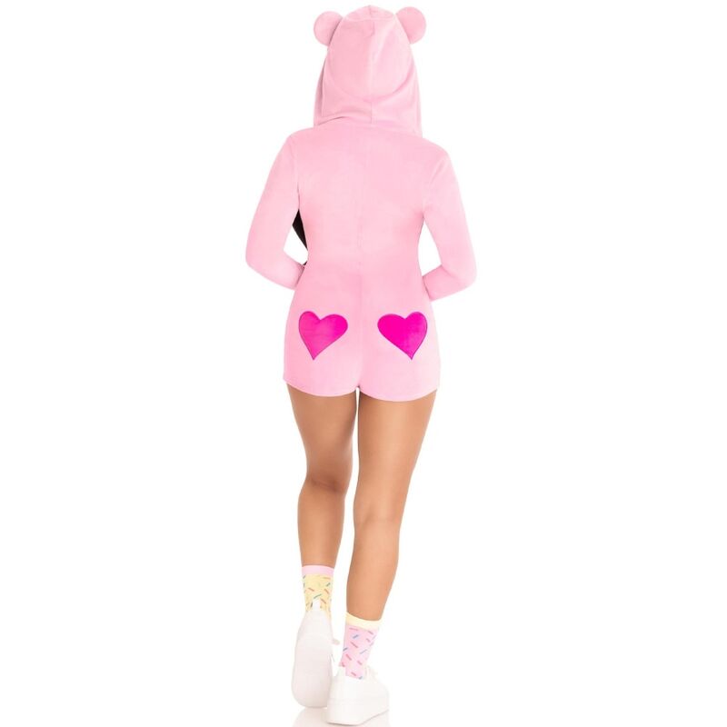 LEG AVENUE - BODY DE TERCIOPELO OSO DE PELUCHE ROSA S