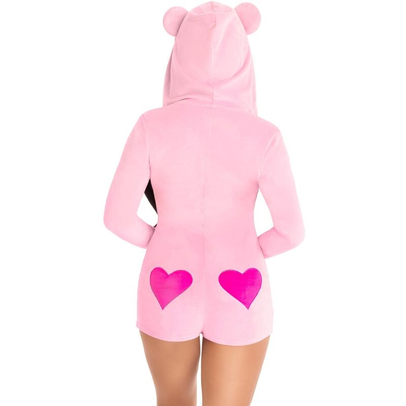 LEG AVENUE - BODY DE TERCIOPELO OSO DE PELUCHE ROSA S