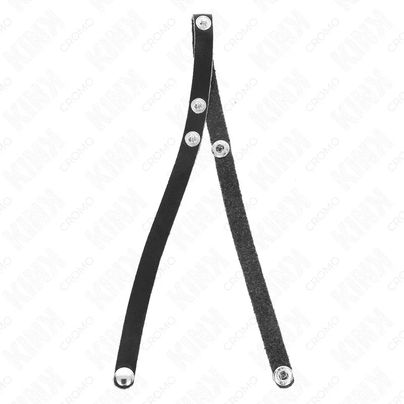 Kink Anneau Pénis en Cuir avec Fermeture à Pression 39 X 1 cm