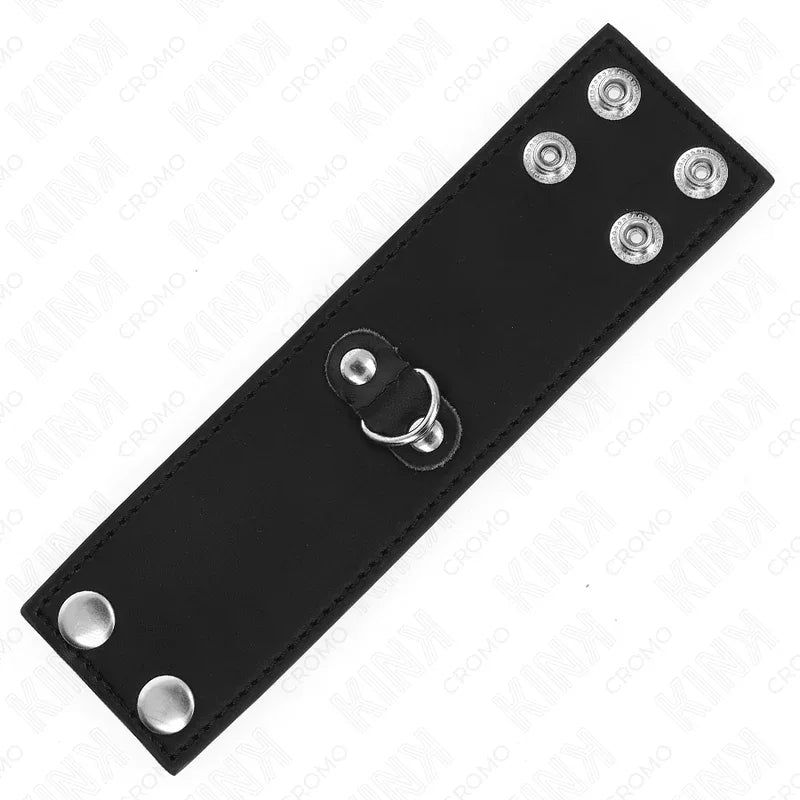 Kink Anneau Pénis en Cuir avec Fermeture à Pression 18 X 5 cm