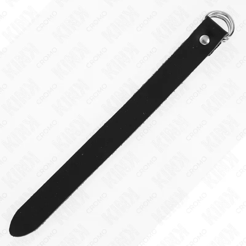 Kink Anneau Pénis en Cuir avec Fermeture à Pression 22 X 2 cm