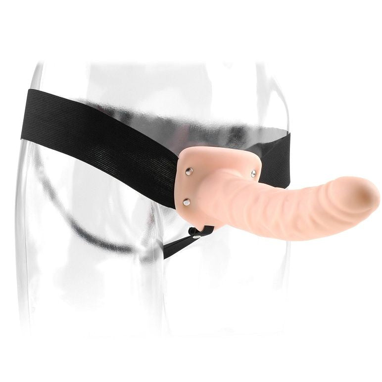 SERIE FETISH FANTASY - STRAP-ON HUECO DE 19 CM NATURAL