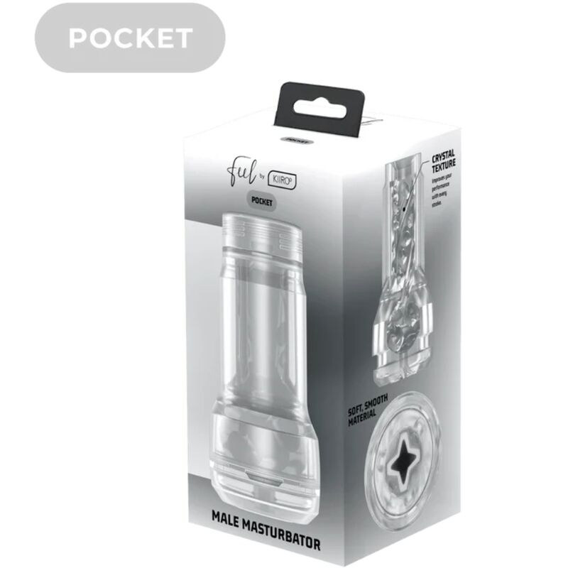 KIIROO - FEEL POCKET STROKER CRYSTAL PAIR KIIROO TRANSPARENT