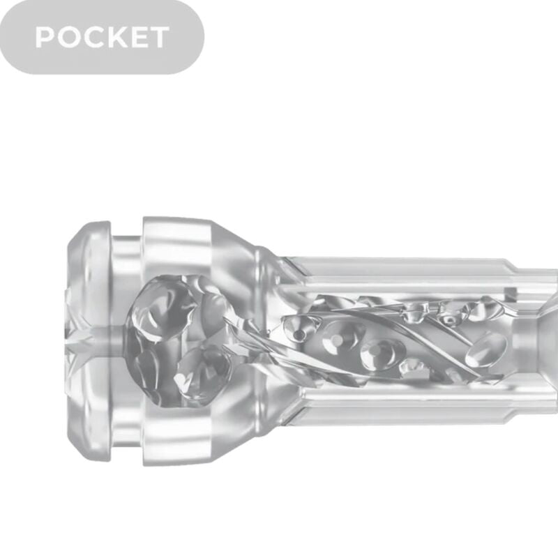 KIIROO - FEEL POCKET STROKER CRYSTAL PAIR KIIROO TRANSPARENT